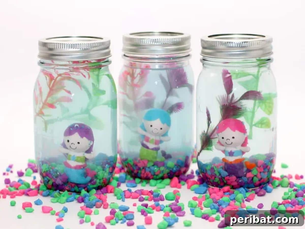 27 Charming Mason Jar Aquarium Projects 6 DIY Mason Jar Aquarium for Kids