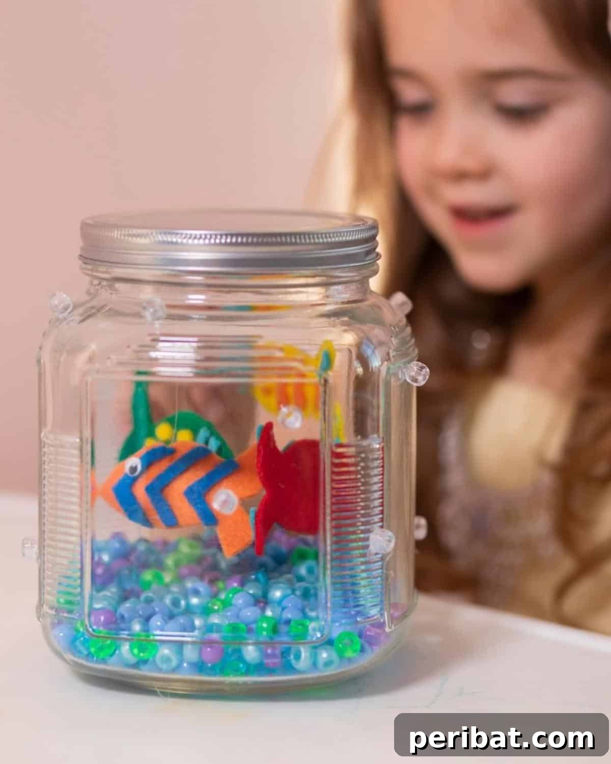 27 Charming Mason Jar Aquarium Projects 7 Felt Fish Tank With a Mason Jar