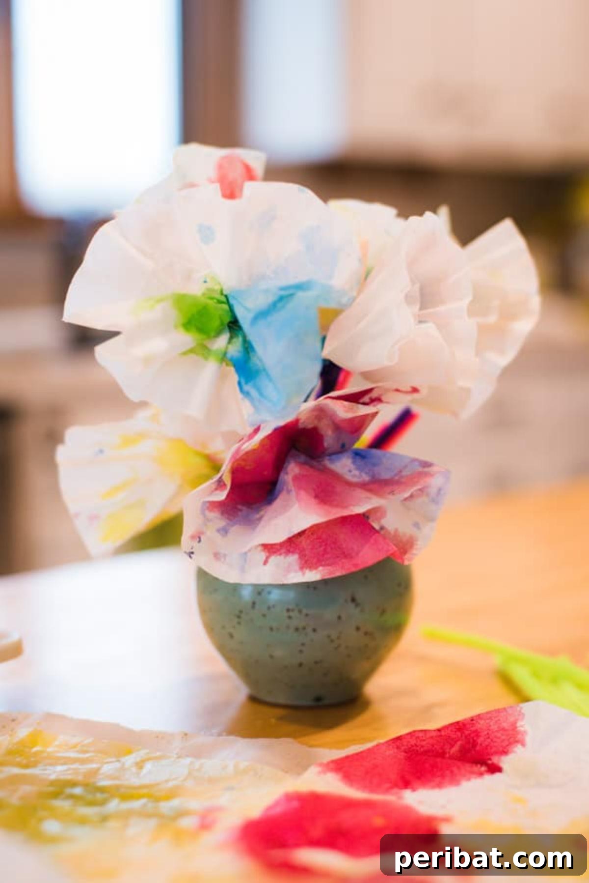 Fun Kids' Craft: Watercolor Coffee Filter Flowers