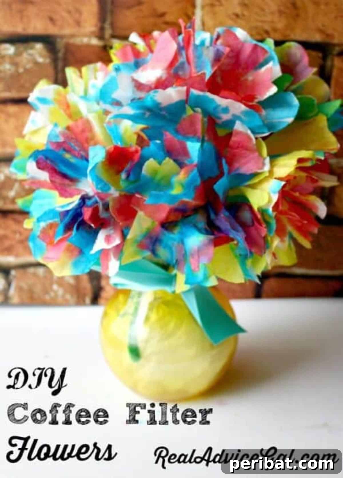 Heartfelt Mother's Day Coffee Filter Flowers Craft