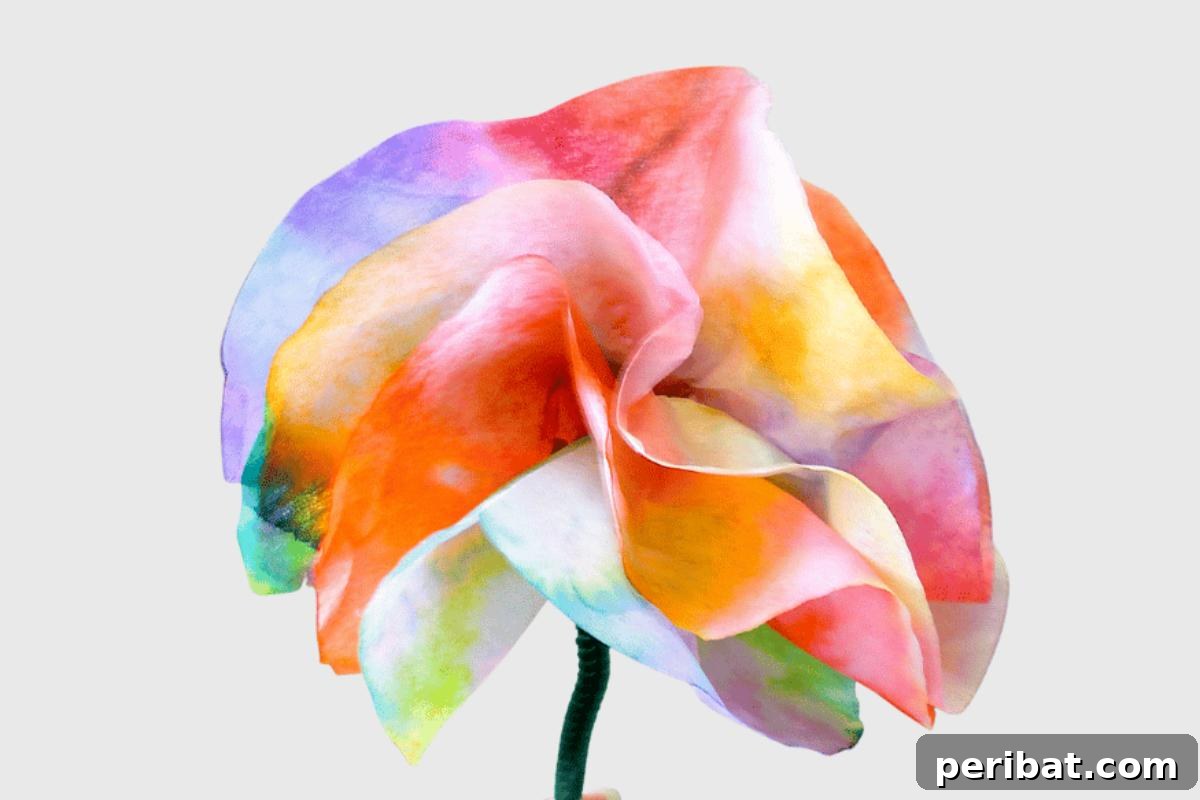 Vibrant Coffee Filter Flower for Spring Decor