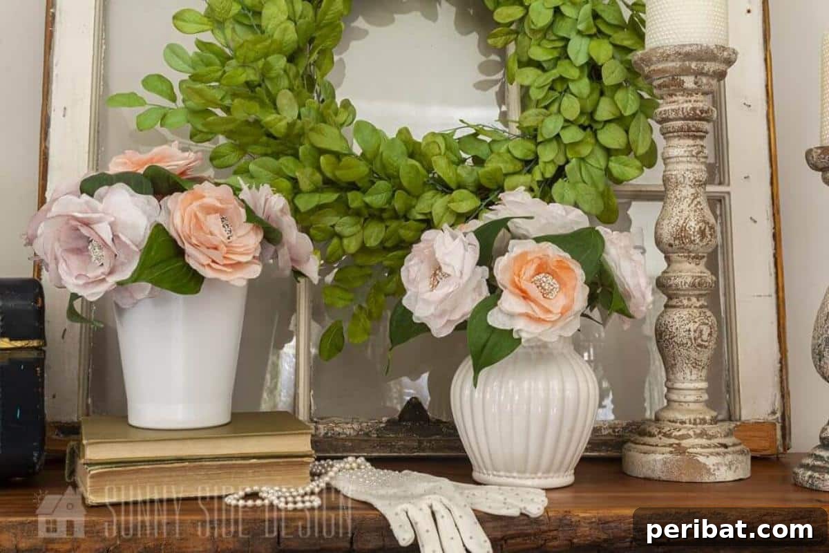 Sparkling Easy Coffee Filter Flowers with Bling