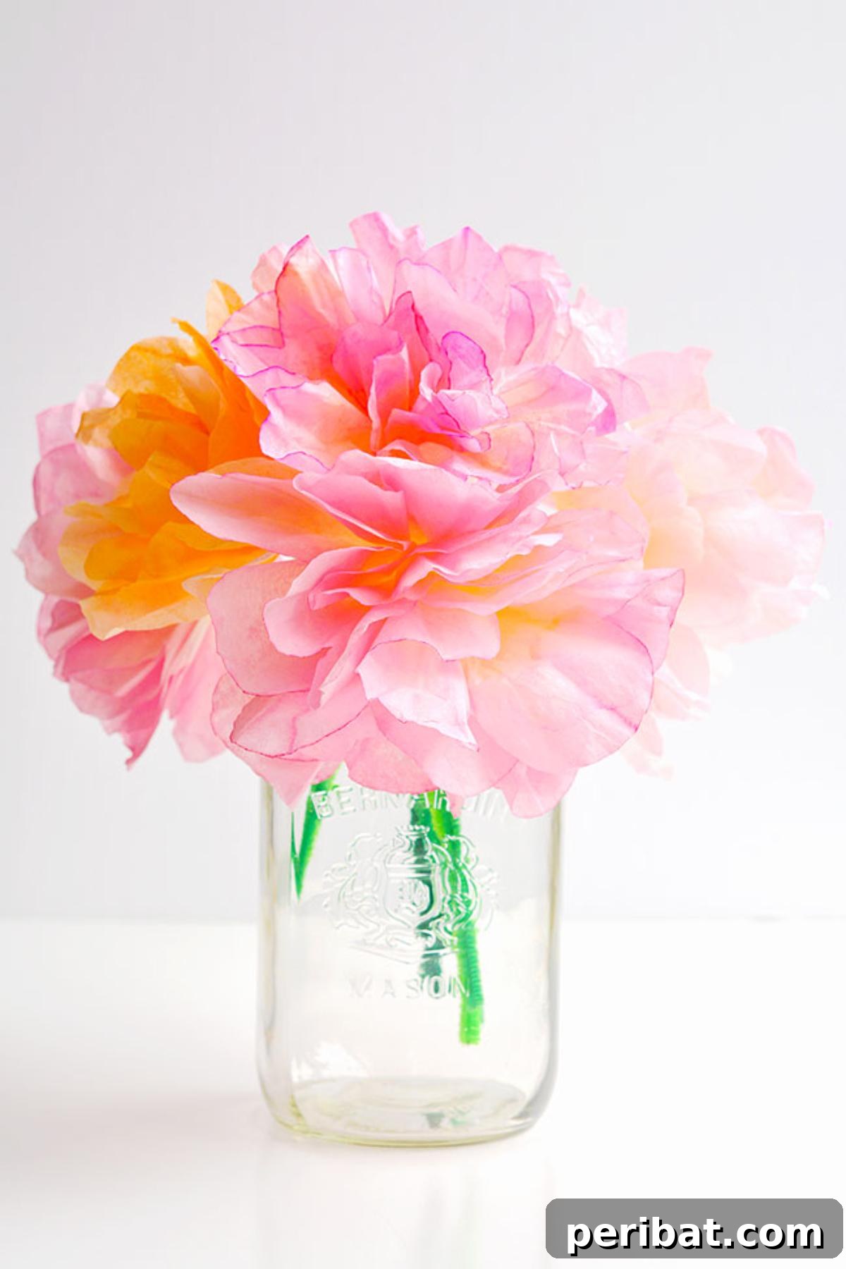 Budget-Friendly Easy Coffee Filter Flowers with Watercolors