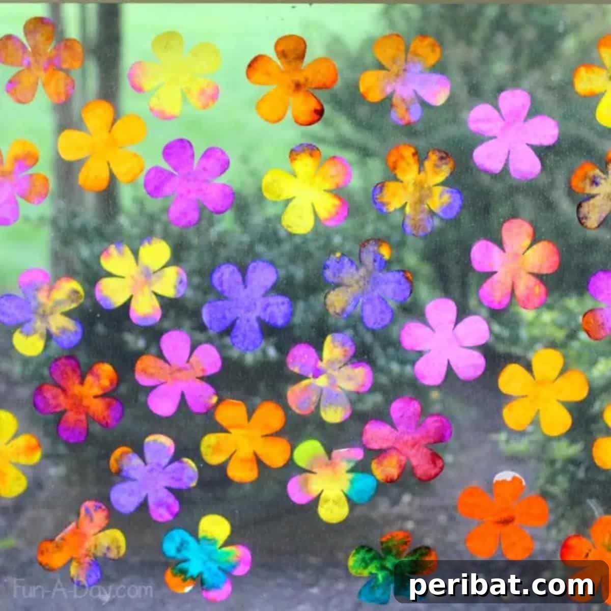 Kids' Gorgeous Coffee Filter Flowers Art Project