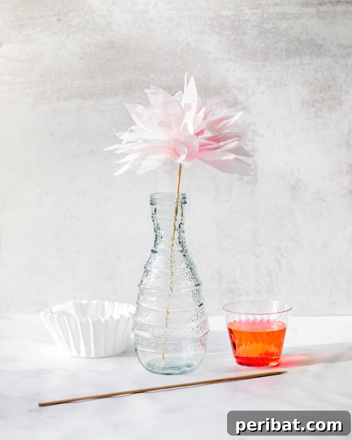 DIY Ombre Coffee Filter Flower for Home Decor