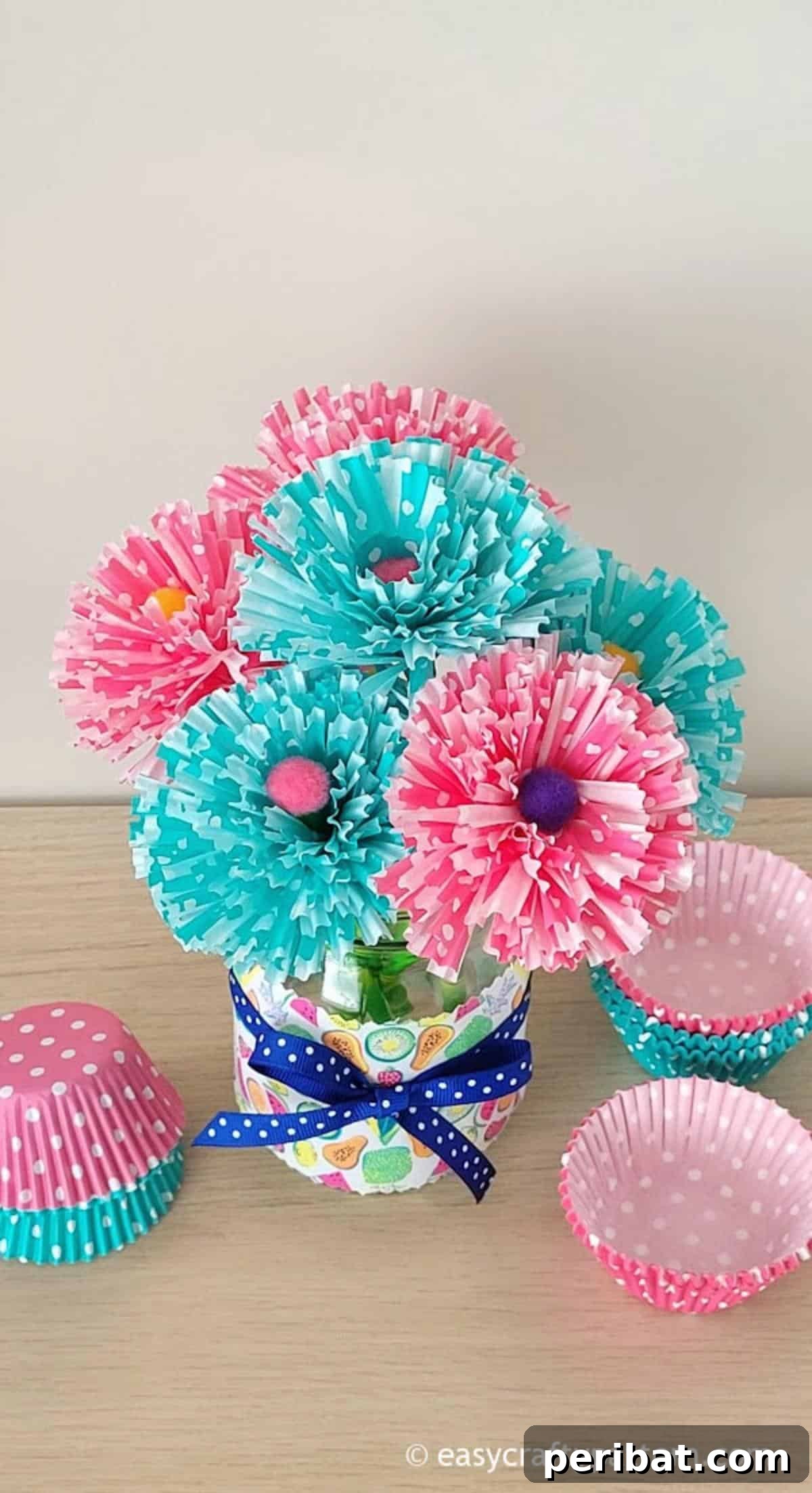 Petal Power: Crafting Flowers from Cupcake Liners 21 Easy Cupcake Liner Carnation Flowers Or Strawflowers