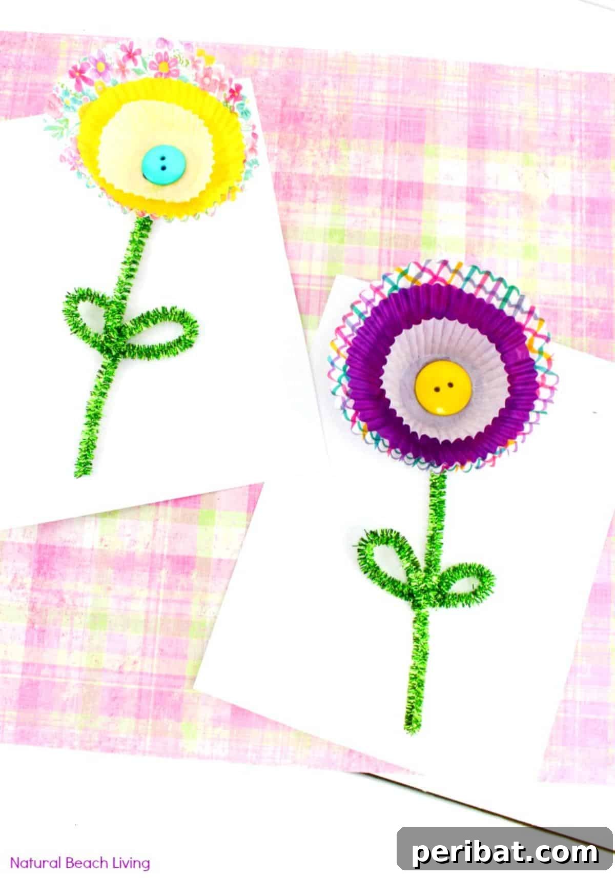 Petal Power: Crafting Flowers from Cupcake Liners 23 Spring Flower Cupcake Liner Flower Craft For Kids