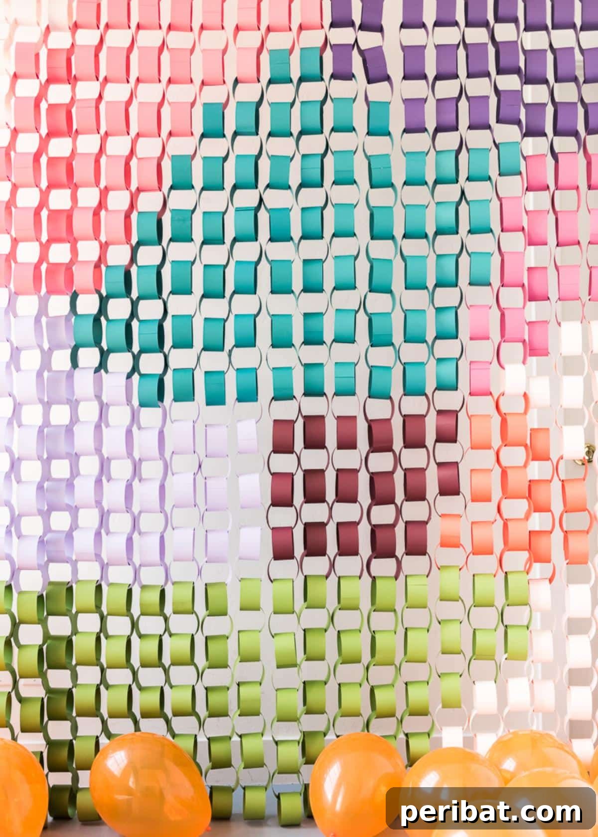 32 Fun Paper Chain Creations 11 Oversized Paper Chain Mural