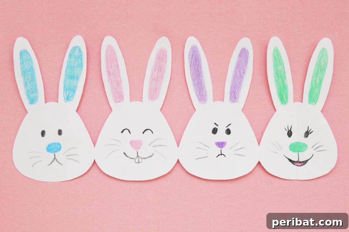 32 Fun Paper Chain Creations 23 Paper Bunny Chain
