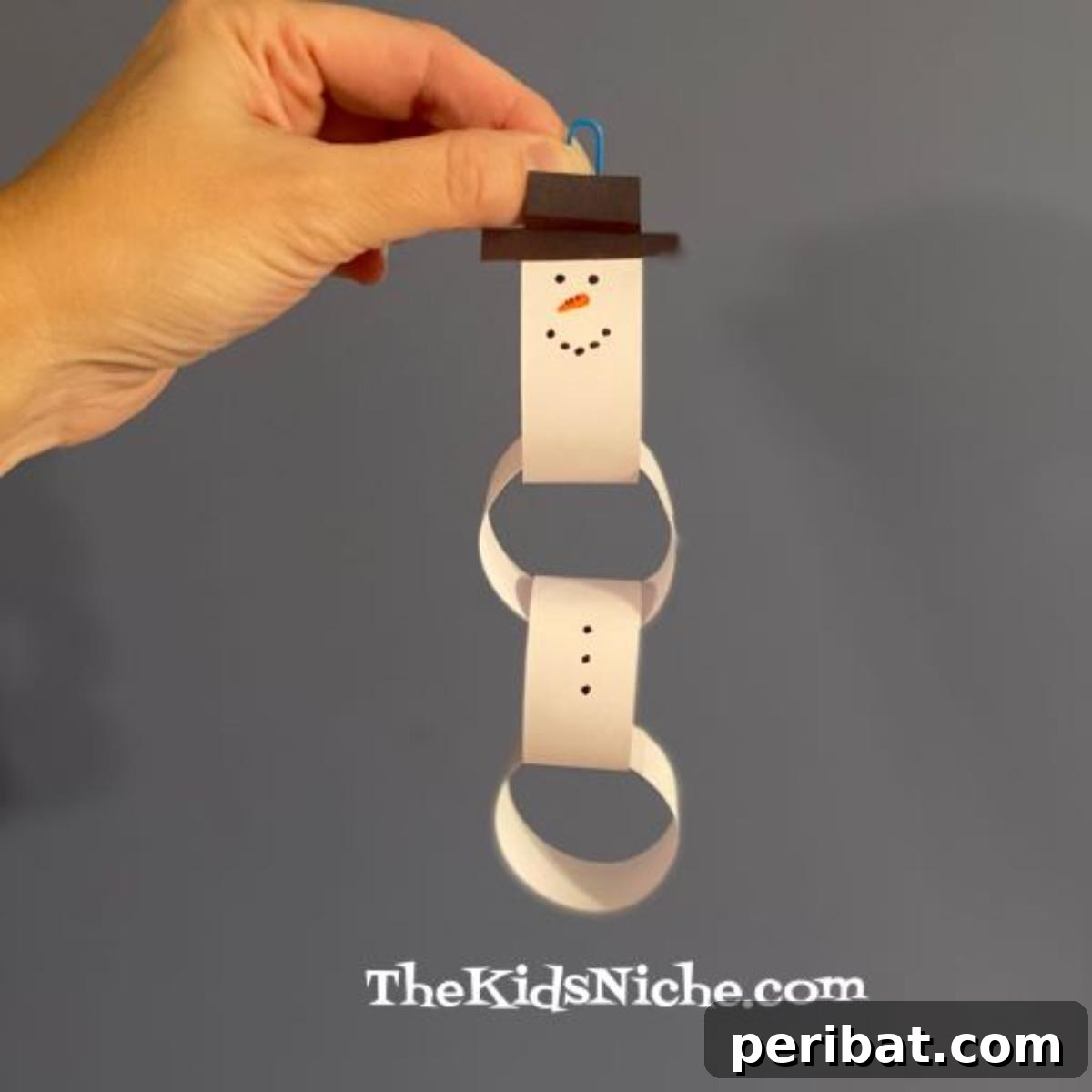 32 Fun Paper Chain Creations 24 Easy Paper Chain Snowman
