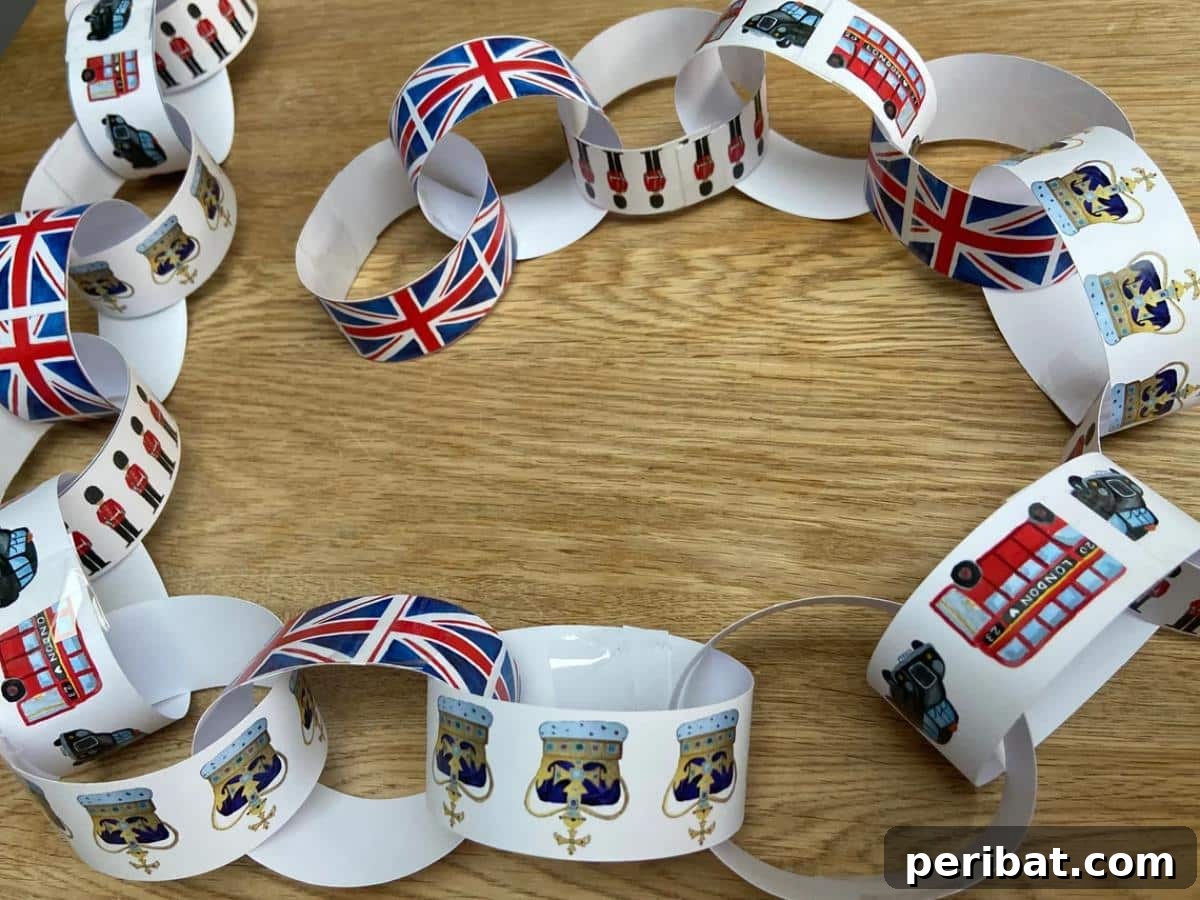 32 Fun Paper Chain Creations 31 London Style Party Decorations Paper Chain Banner