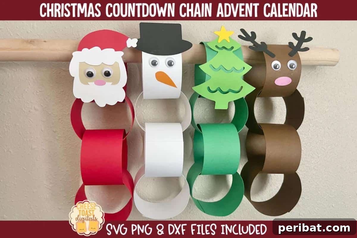 32 Fun Paper Chain Creations 32 Christmas Countdown Advent Calendar