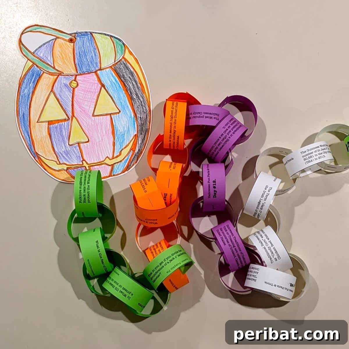 32 Fun Paper Chain Creations 33 Paper Chain for Halloween