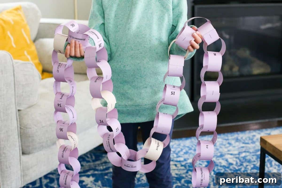 32 Fun Paper Chain Creations 34 Printable Lent Paper Chain Scripture Countdown