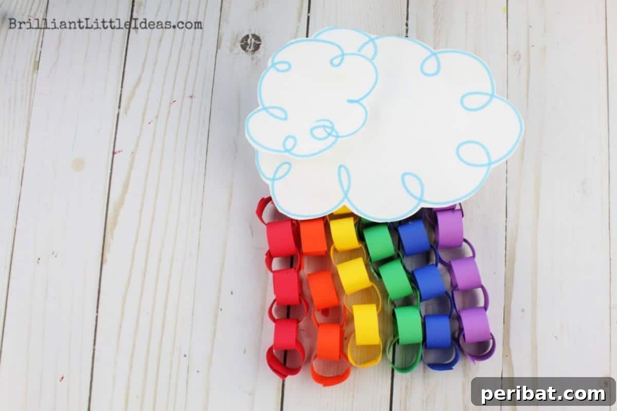 32 Fun Paper Chain Creations 9 Rainbow Construction Paper Chain Craft for Kids