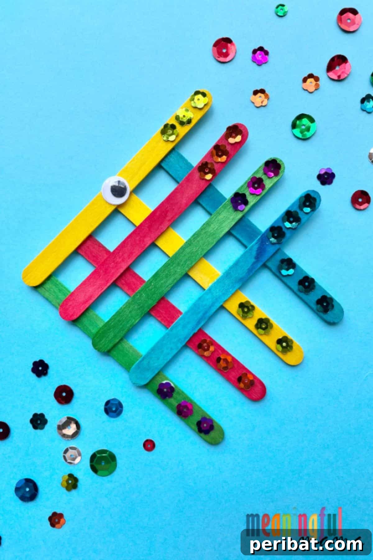 Angelfish Popsicle Stick Craft for ocean lovers.