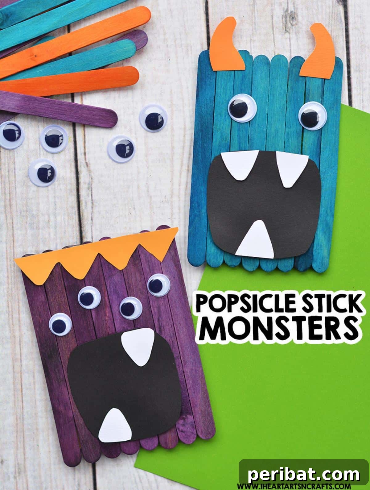 Popsicle Stick Monsters for creative play.