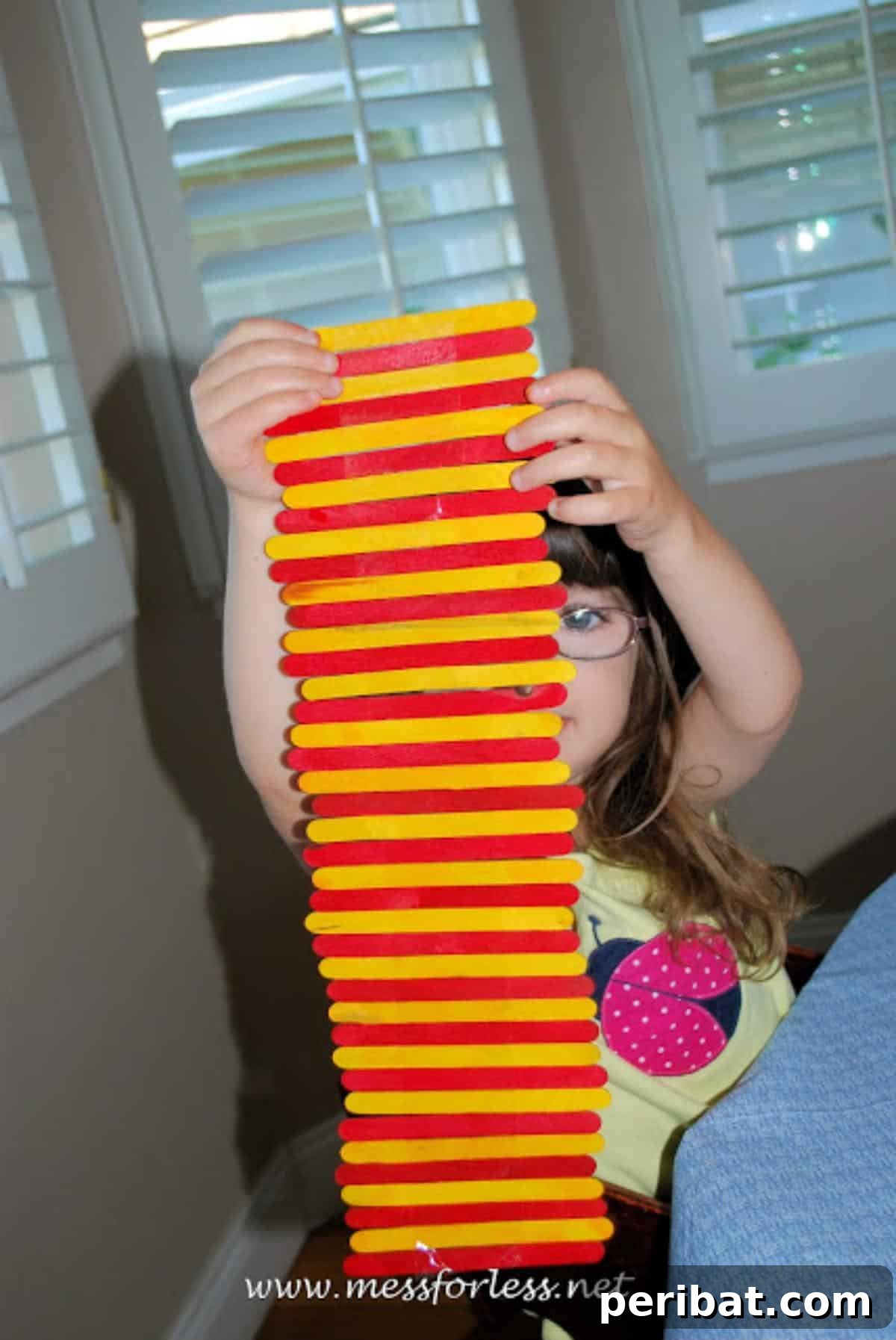 Popsicle Stick Pattern activities for cognitive development.