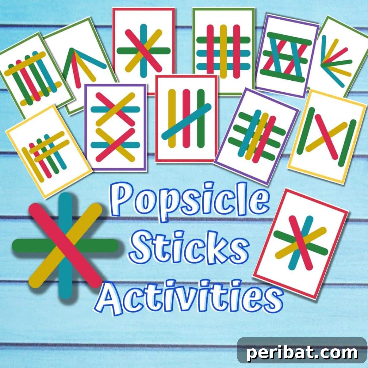 Popsicle Stick Crafting Guide with 20 engaging activity sheets.