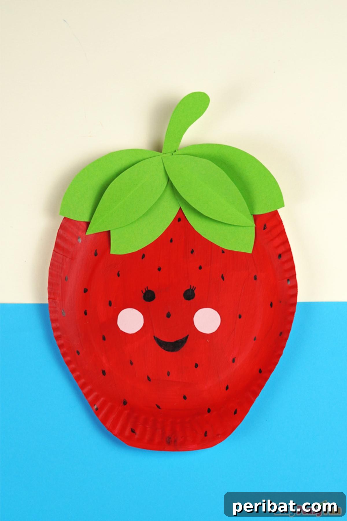 27 Sweet & Creative Strawberry Crafts 13 Paper Plate Strawberry Craft