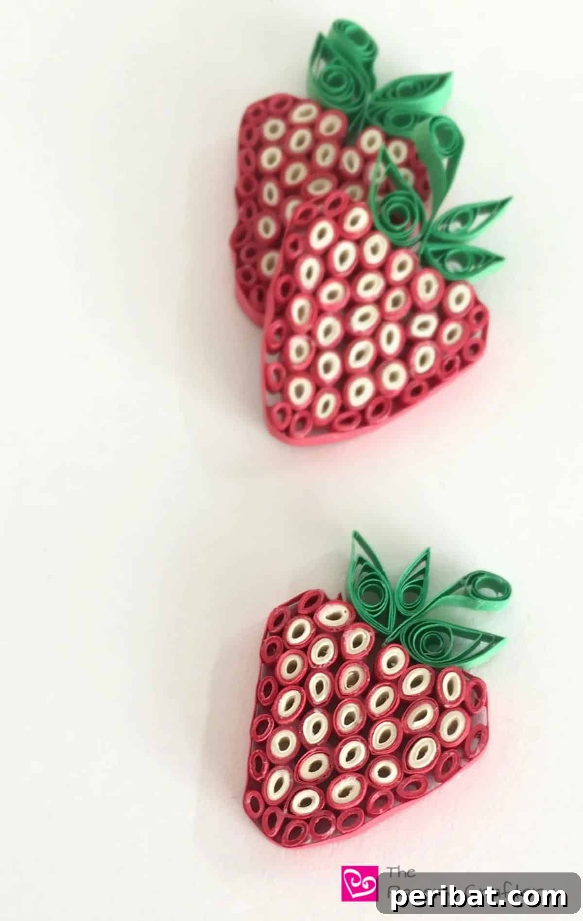27 Sweet & Creative Strawberry Crafts 10 Quilling Paper Strawberries