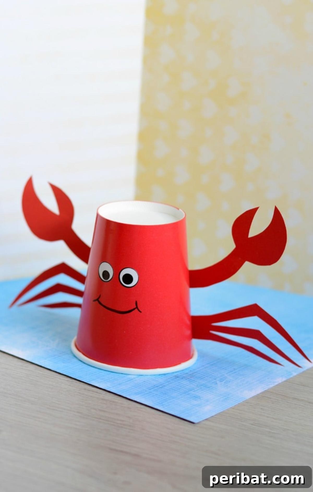 Paper Cup Crab Craft for Kids