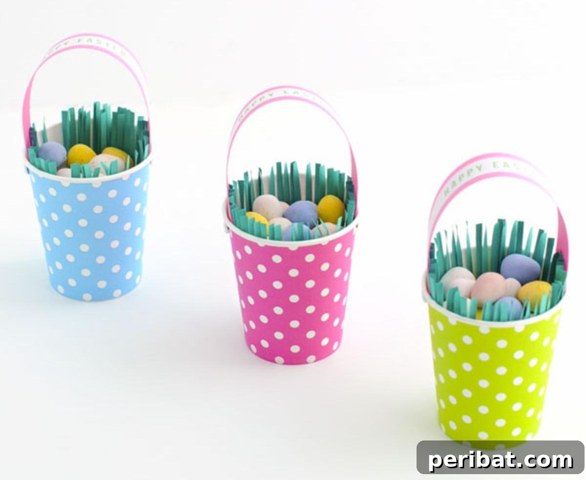 DIY Paper Cup Easter Baskets
