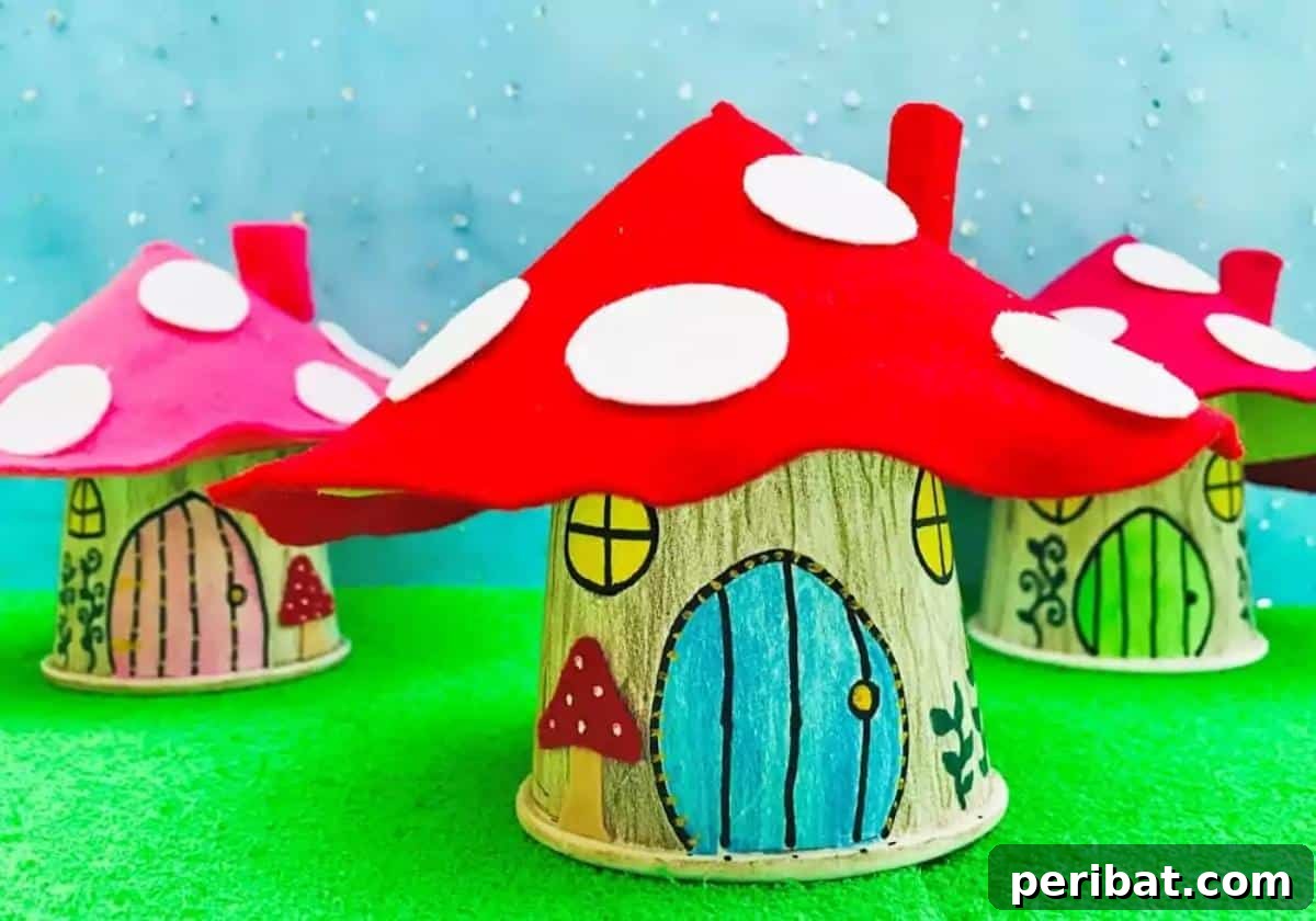 Magical Paper Cup Fairy Houses