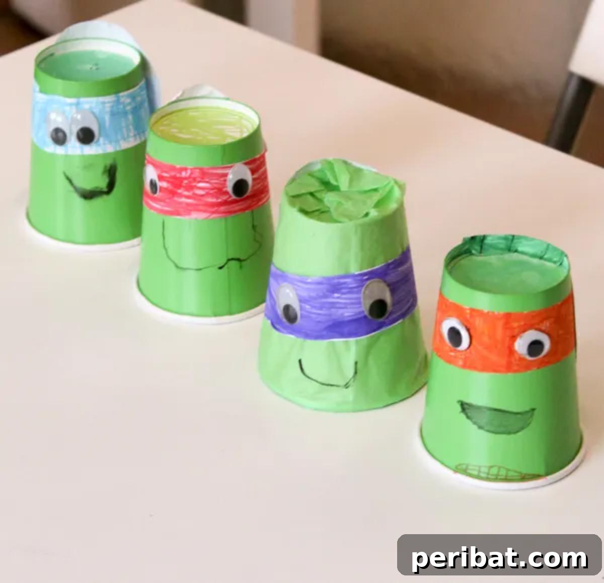 Teenage Mutant Ninja Turtles Paper Cup Craft