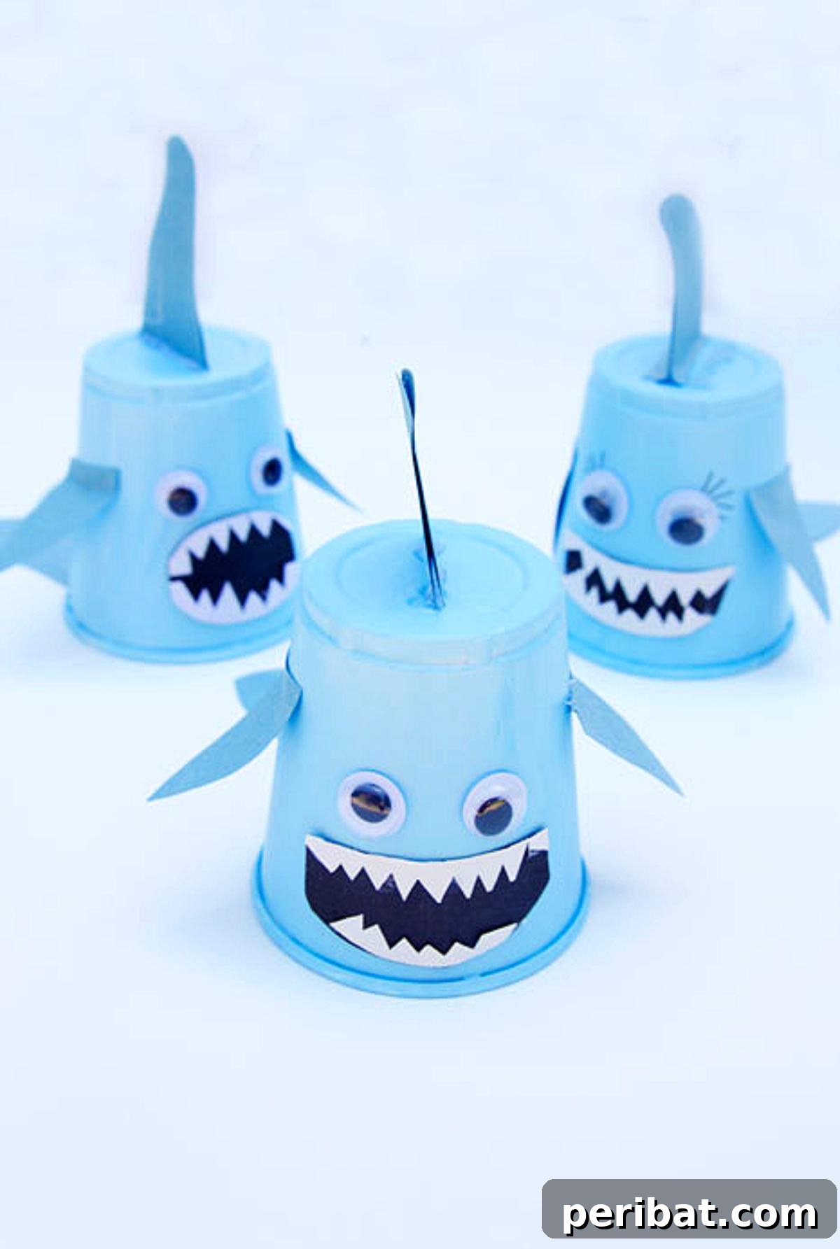Baby Shark Craft Using Paper Cups