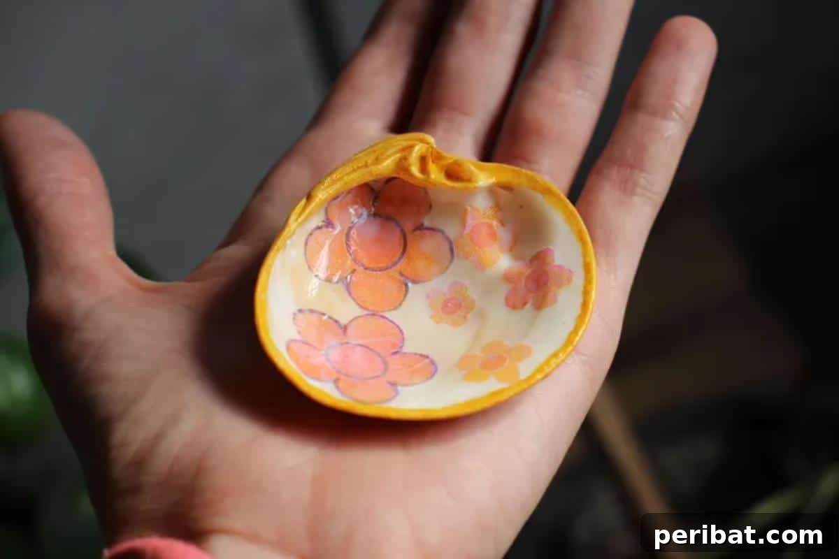 Beautiful Hand Painted Shell