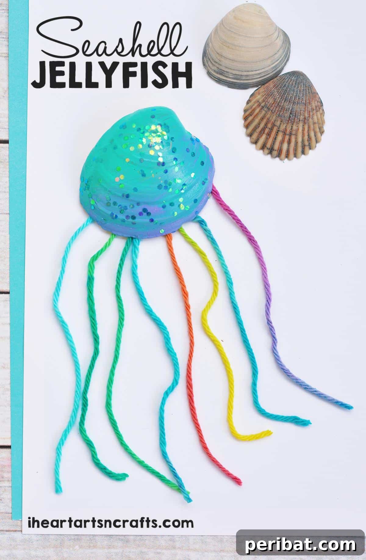 Seashell Jellyfish Craft for Kids