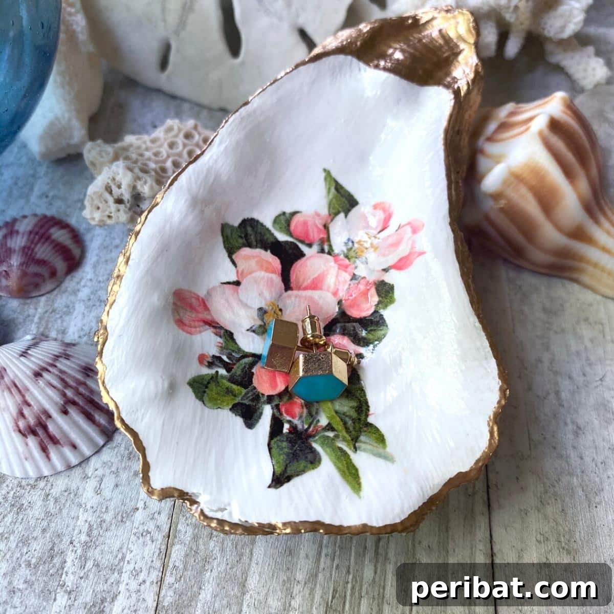 Painted Shell Coastal Decor