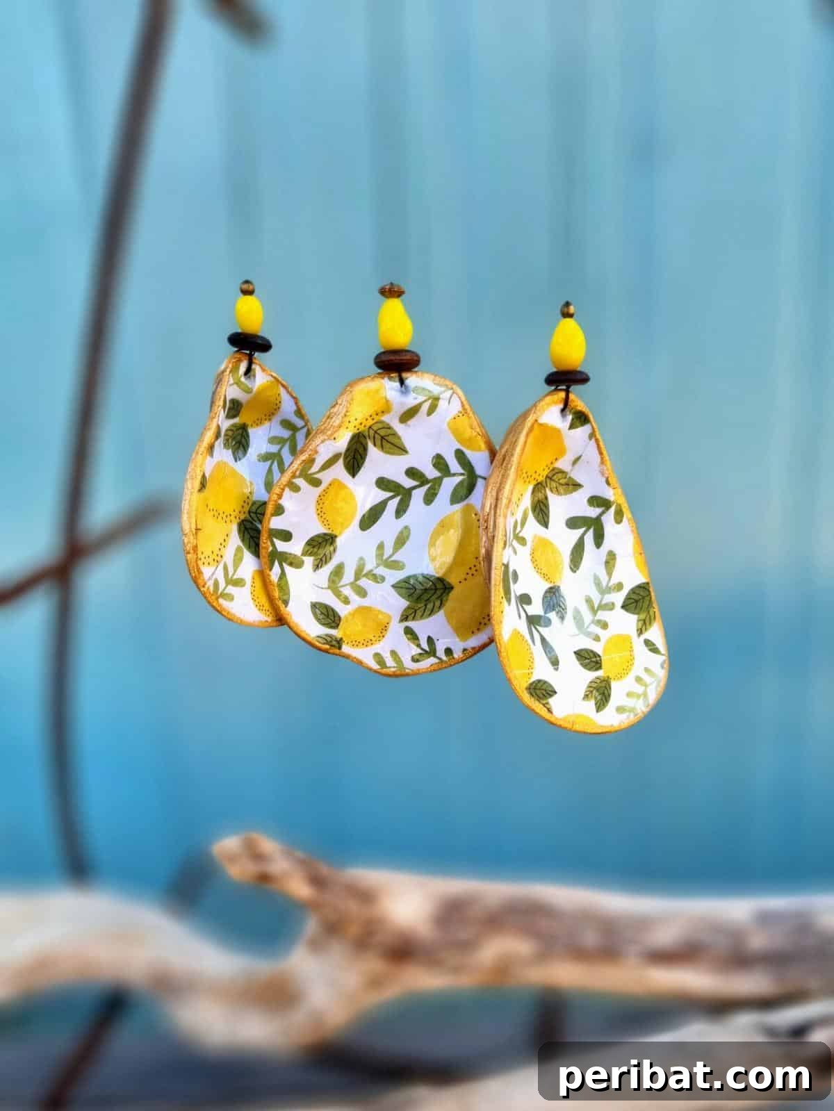 Beachy Oyster Shell Ornaments