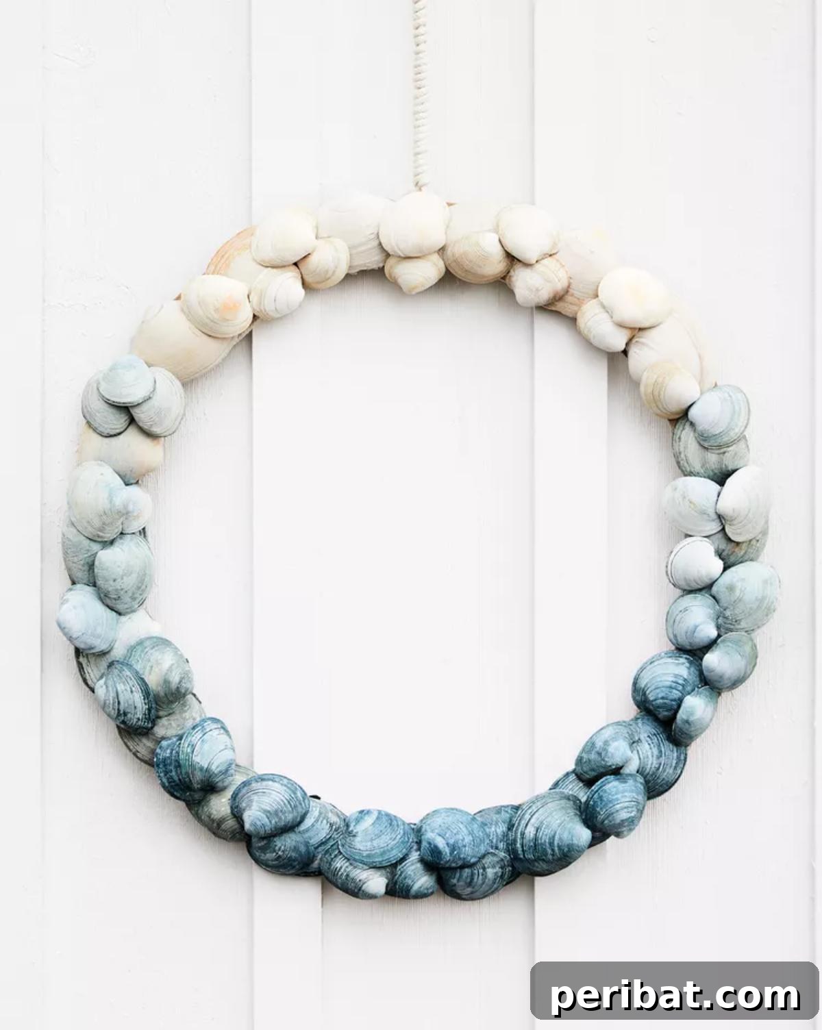 Ombré Shell Wreath