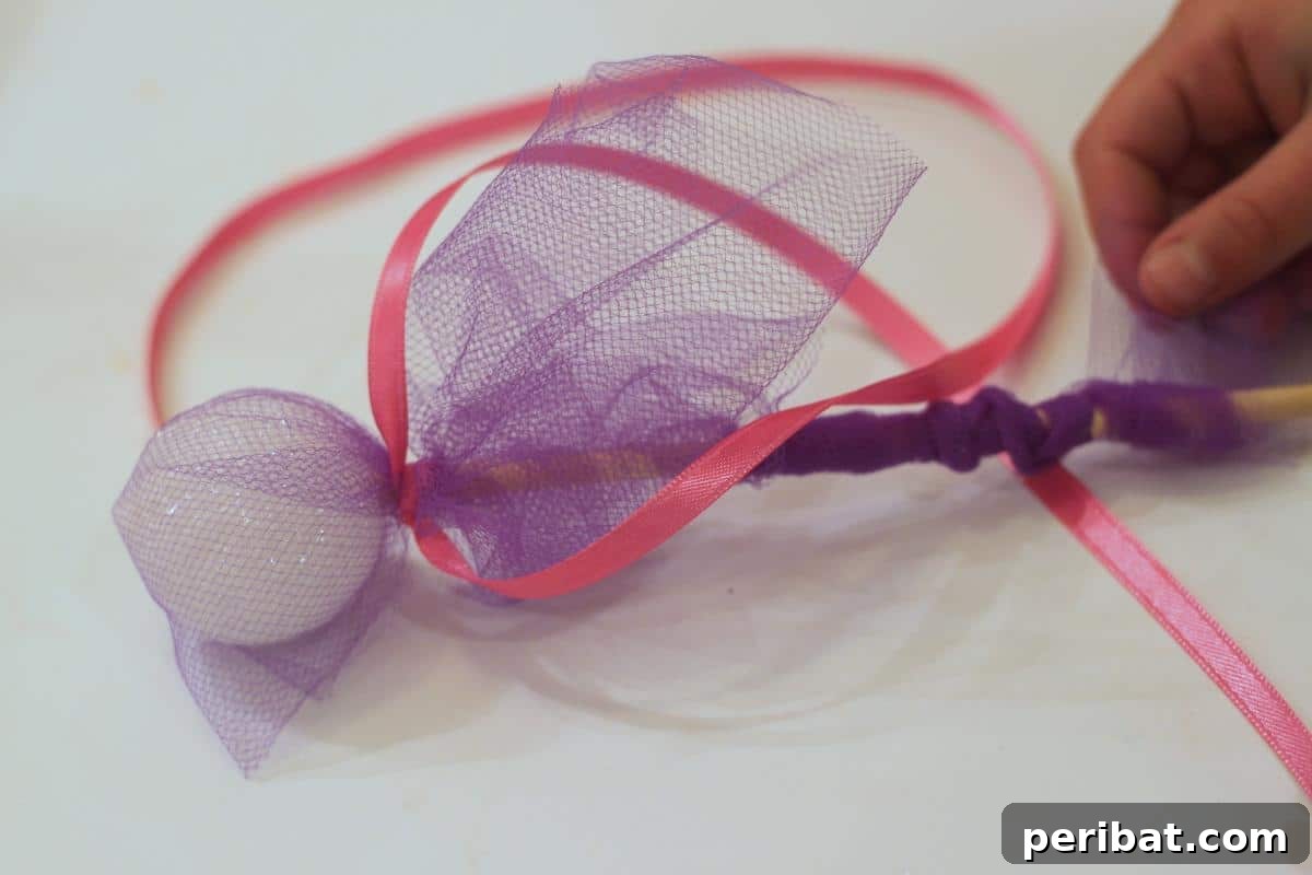 A simple yet charming fairy wand, ideal for beginner crafters.
