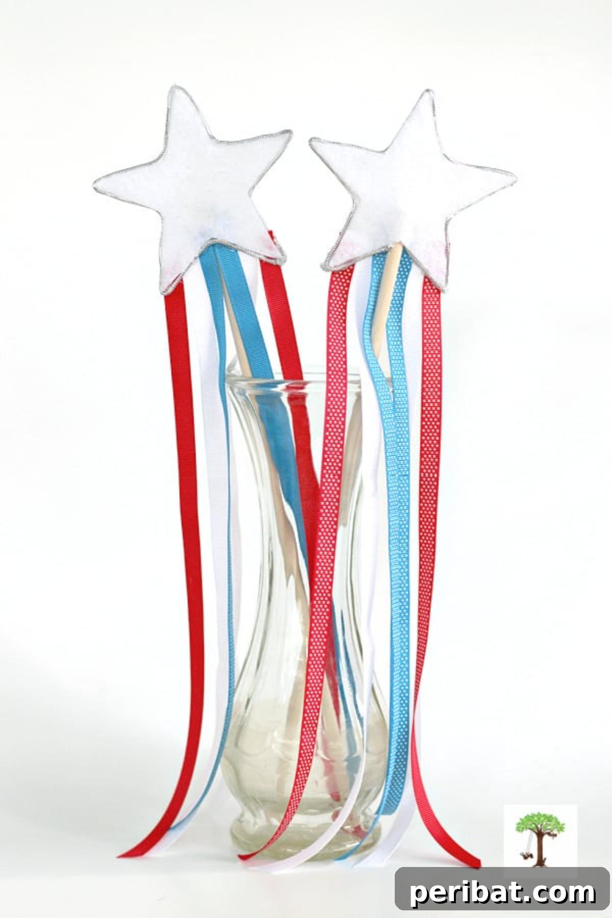 Red, White, and Blue Star Wands, perfect for patriotic celebrations.