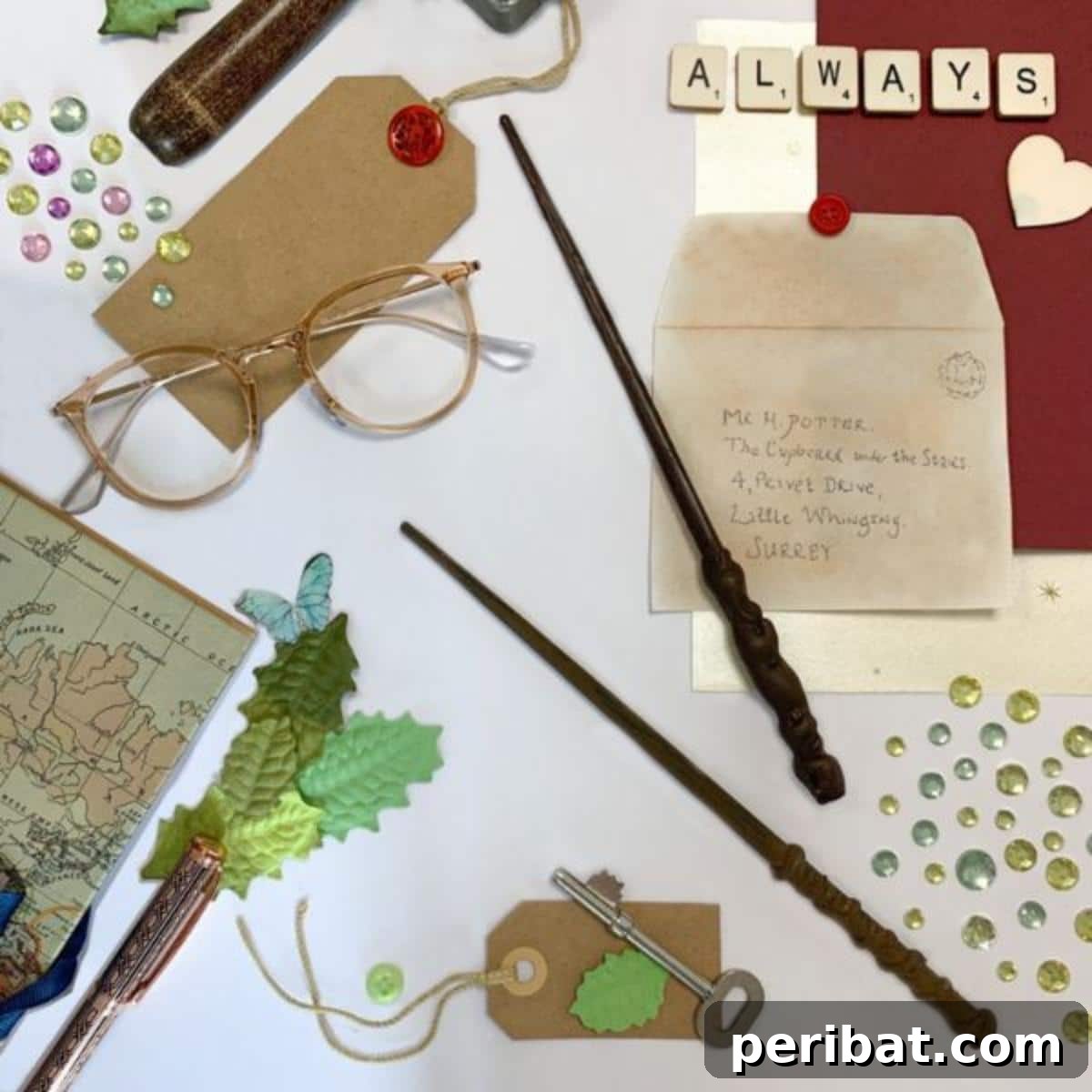 A selection of DIY Magic Wands, crafted to resemble wizarding tools.
