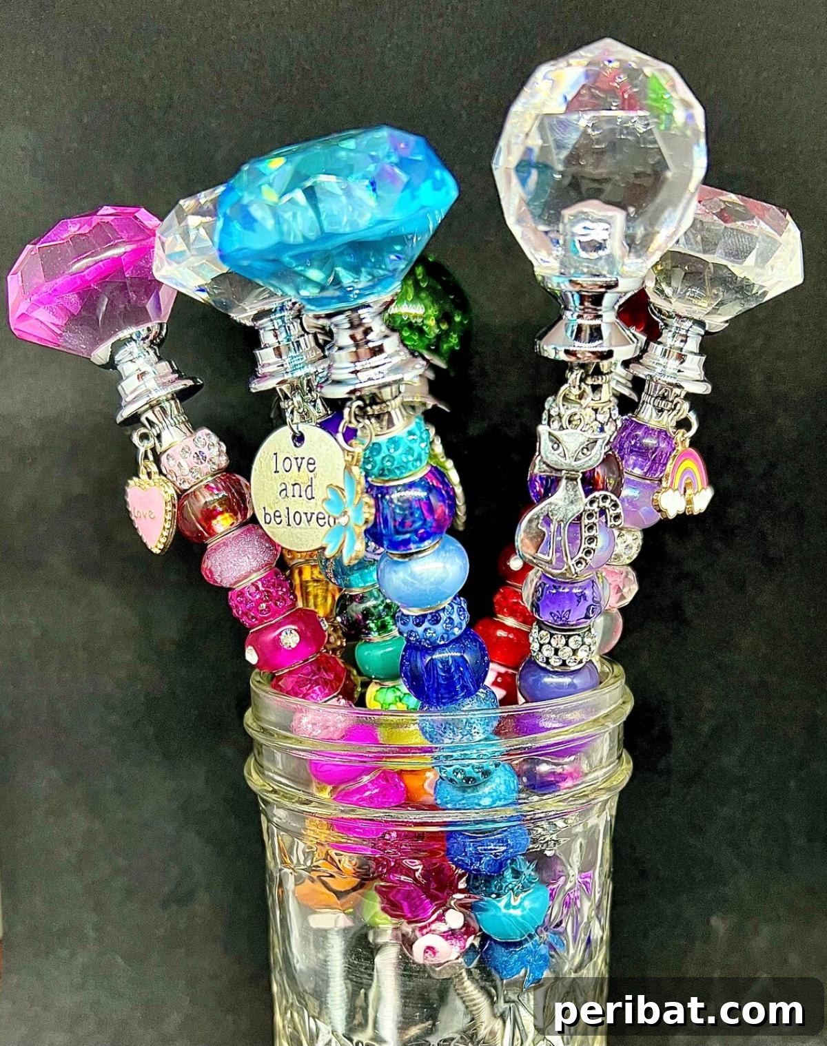 Charming House Plant Fairy Wands bringing color to indoor greenery.