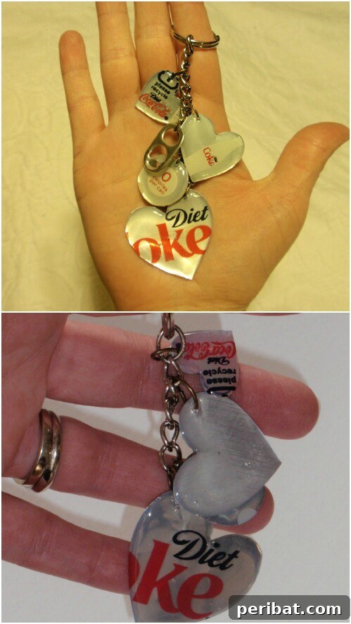 Beyond the Bin Brilliant Soda Can Projects 9 Customized keychains featuring logos and designs from recycled soda cans