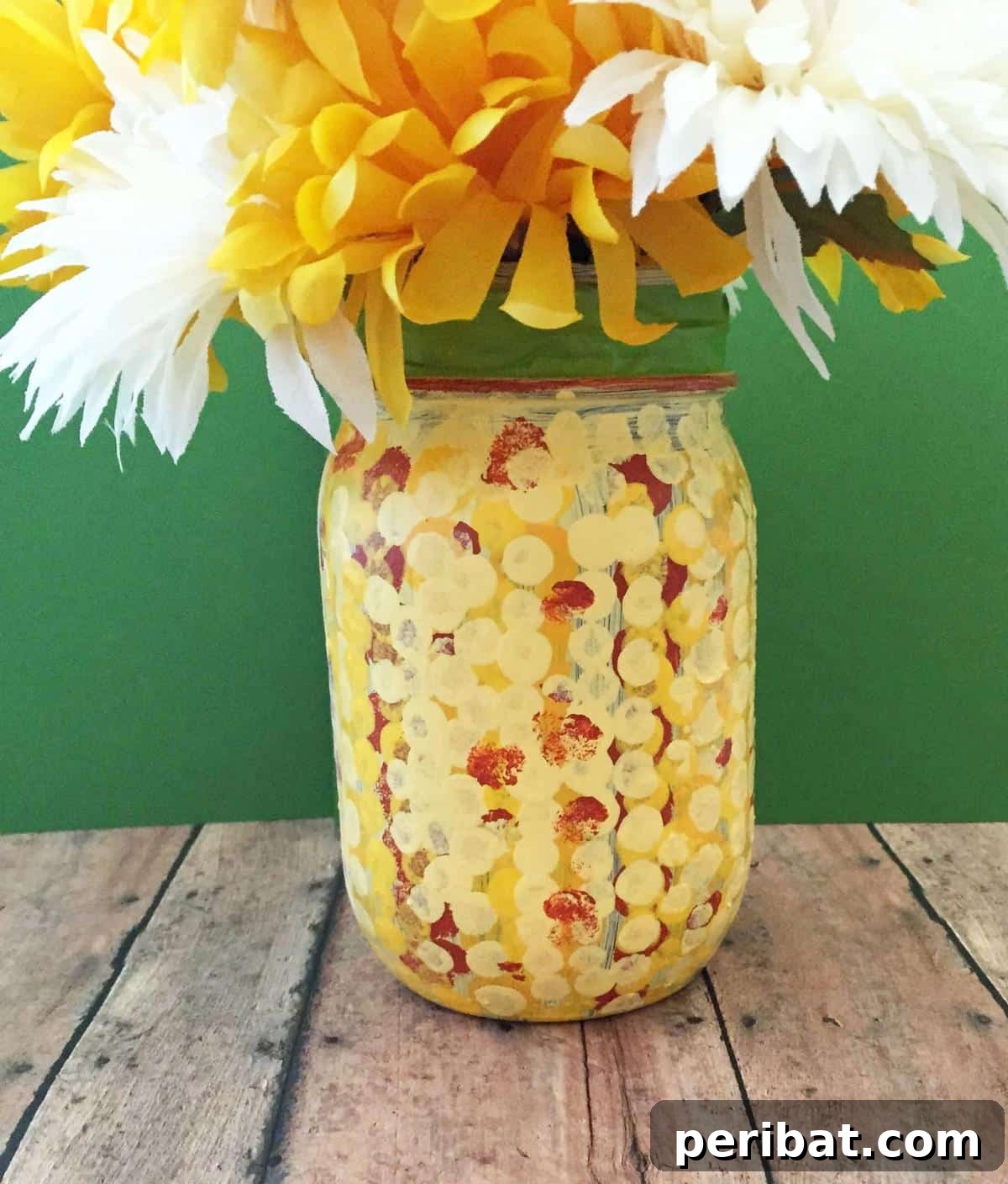 Vibrant DIY fall harvest corn mason jar craft, celebrating the autumn bounty.