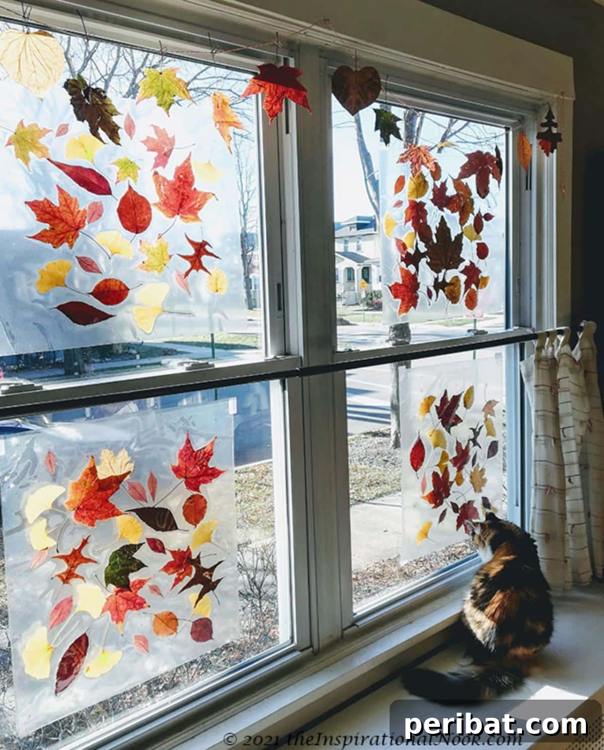 25 Sparkling Leaf Suncatcher Ideas for Fall 15 Easy DIY Striking Autumn Leaf Suncatchers