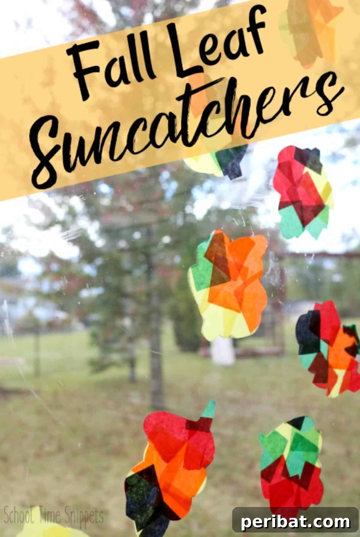 25 Sparkling Leaf Suncatcher Ideas for Fall 16 Simple Fall Leaf Suncatchers