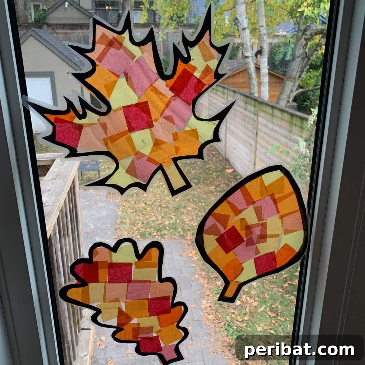 25 Sparkling Leaf Suncatcher Ideas for Fall 17 Fall Leaf Suncatcher Craft for Young People