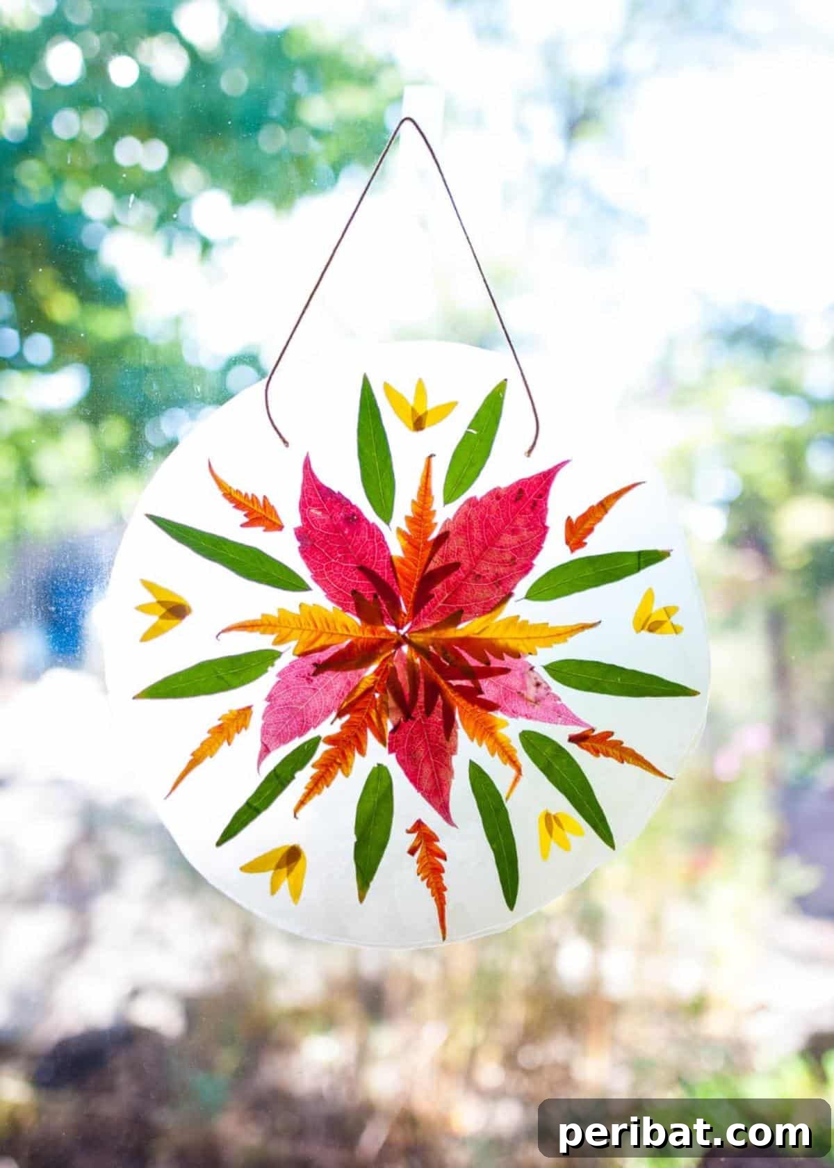25 Sparkling Leaf Suncatcher Ideas for Fall 22 Autumn Mandala Suncatcher