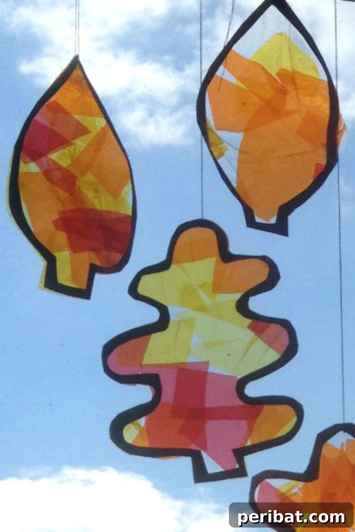 25 Sparkling Leaf Suncatcher Ideas for Fall 5 Fall Leaf Suncatchers