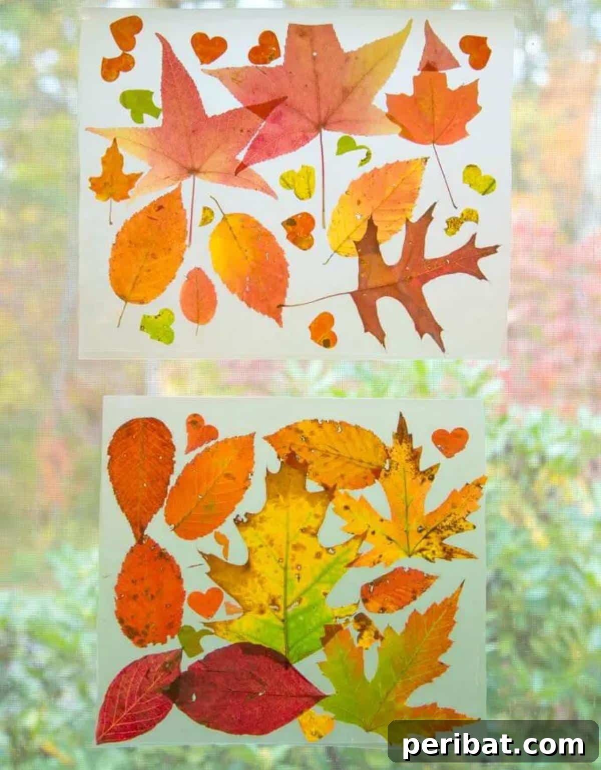 25 Sparkling Leaf Suncatcher Ideas for Fall 6 Suncatcher Leaf Craft