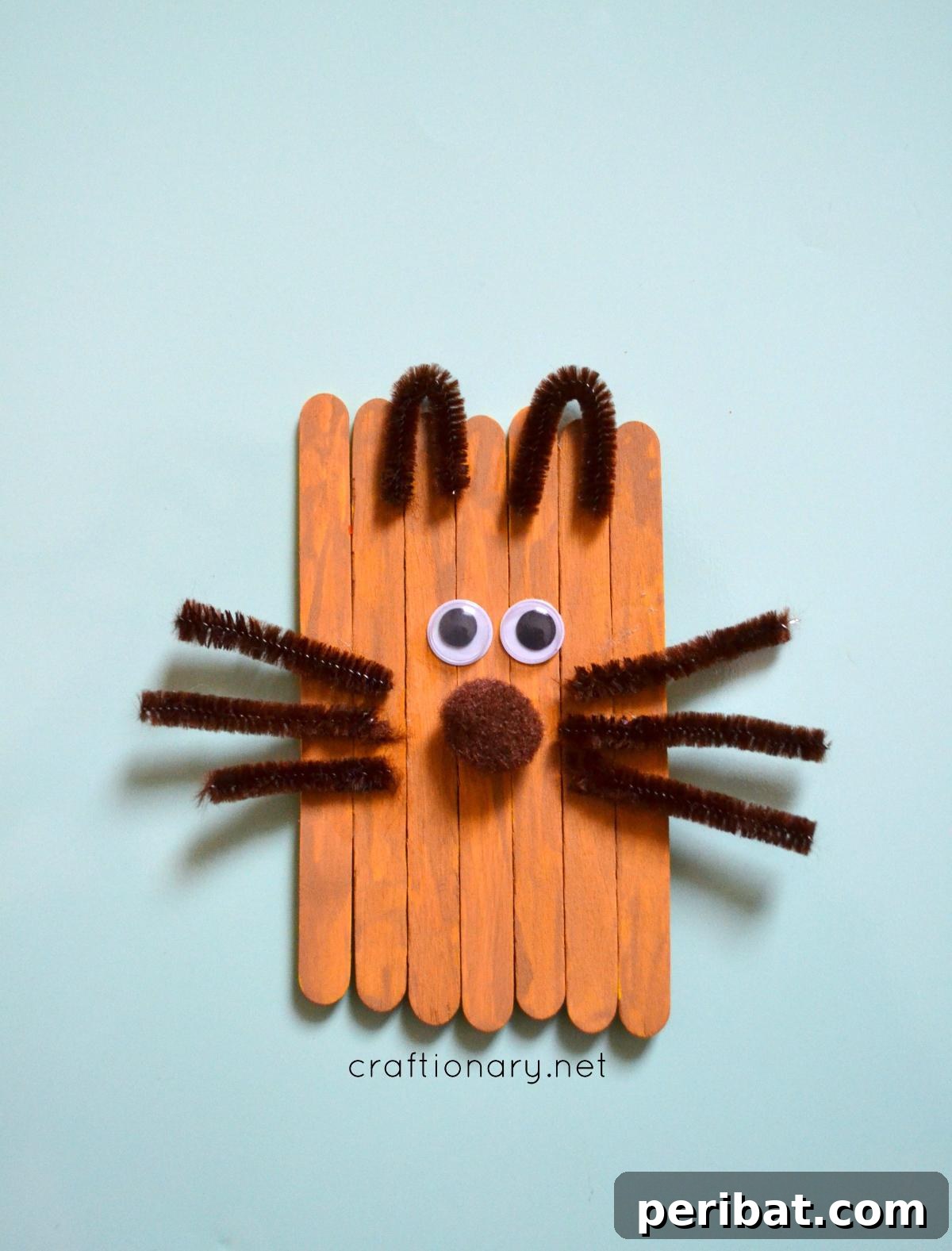 Popsicle Sticks Squirrel