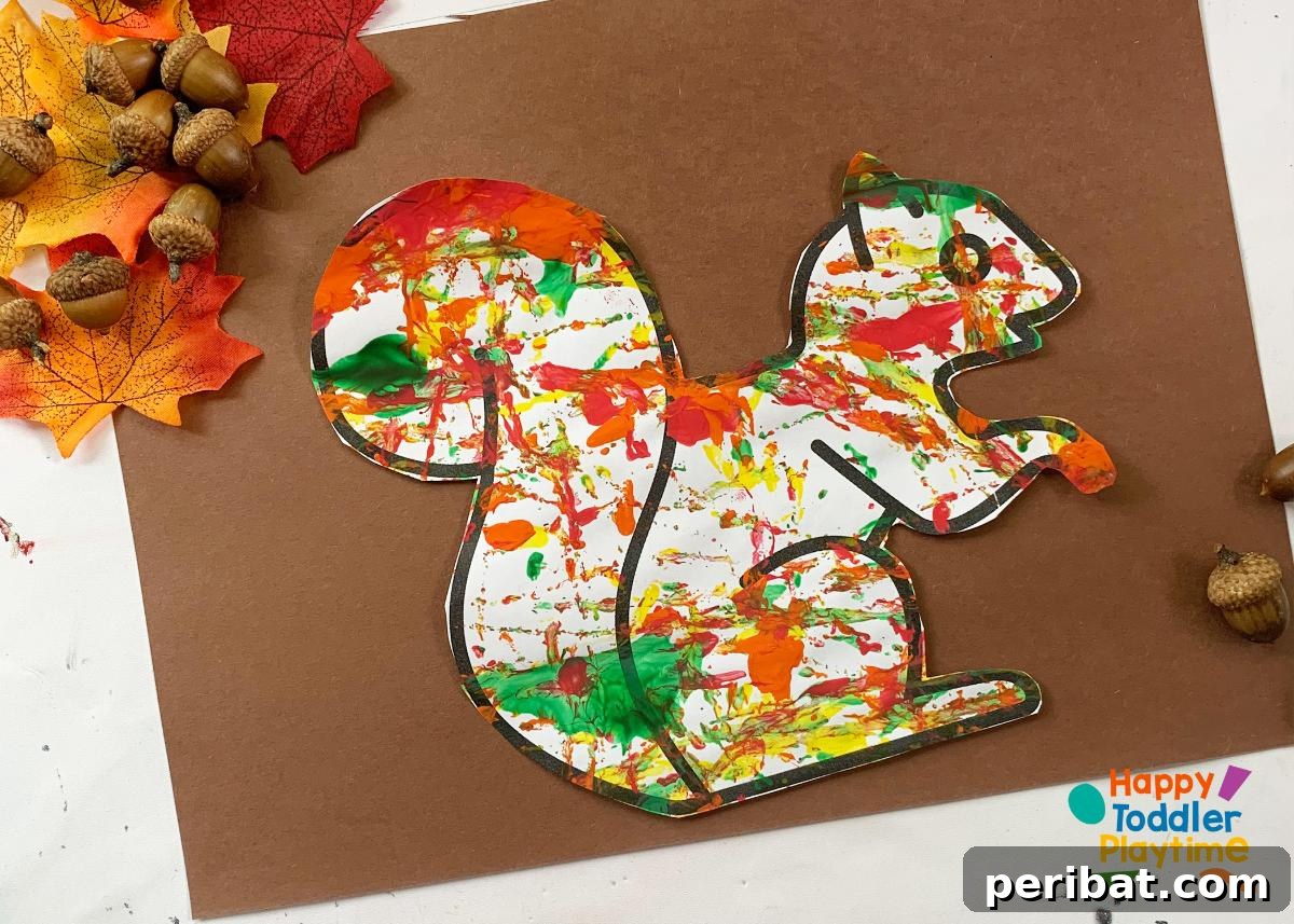 Acorn Painted Squirrel Craft