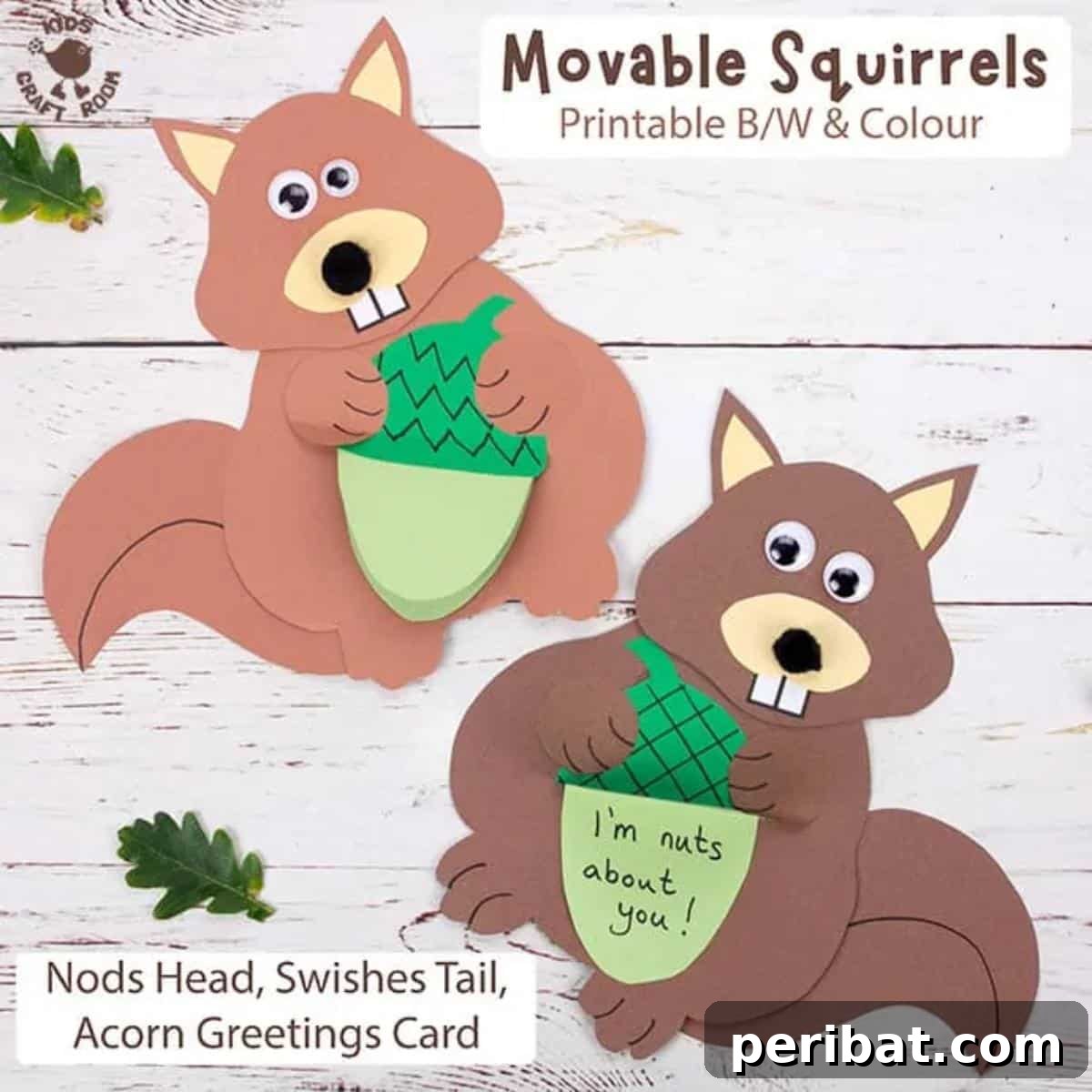 Easy Movable Squirrel Craft